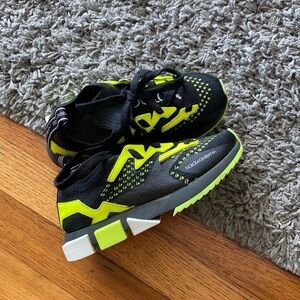 Dolce & Gabbana Sorrento Slip-on Black & Green Neon MULTICOLOR Sneakers Size 29